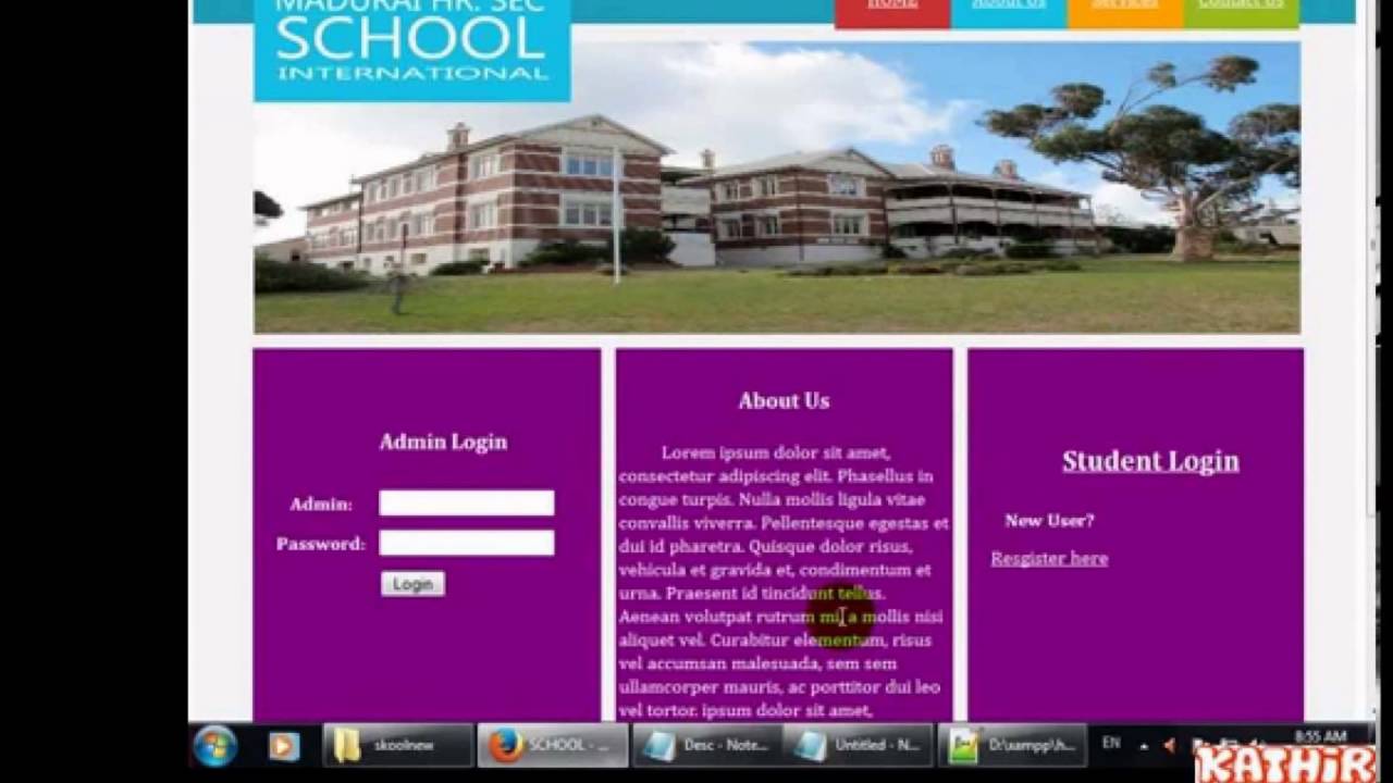school management system project ppt free download